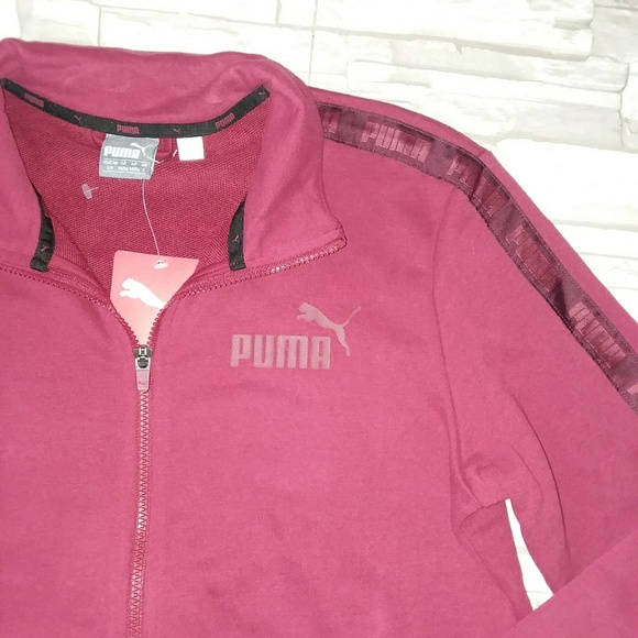 •Puma• rebel tape red track zip up hoodie - Picture 3 of 7